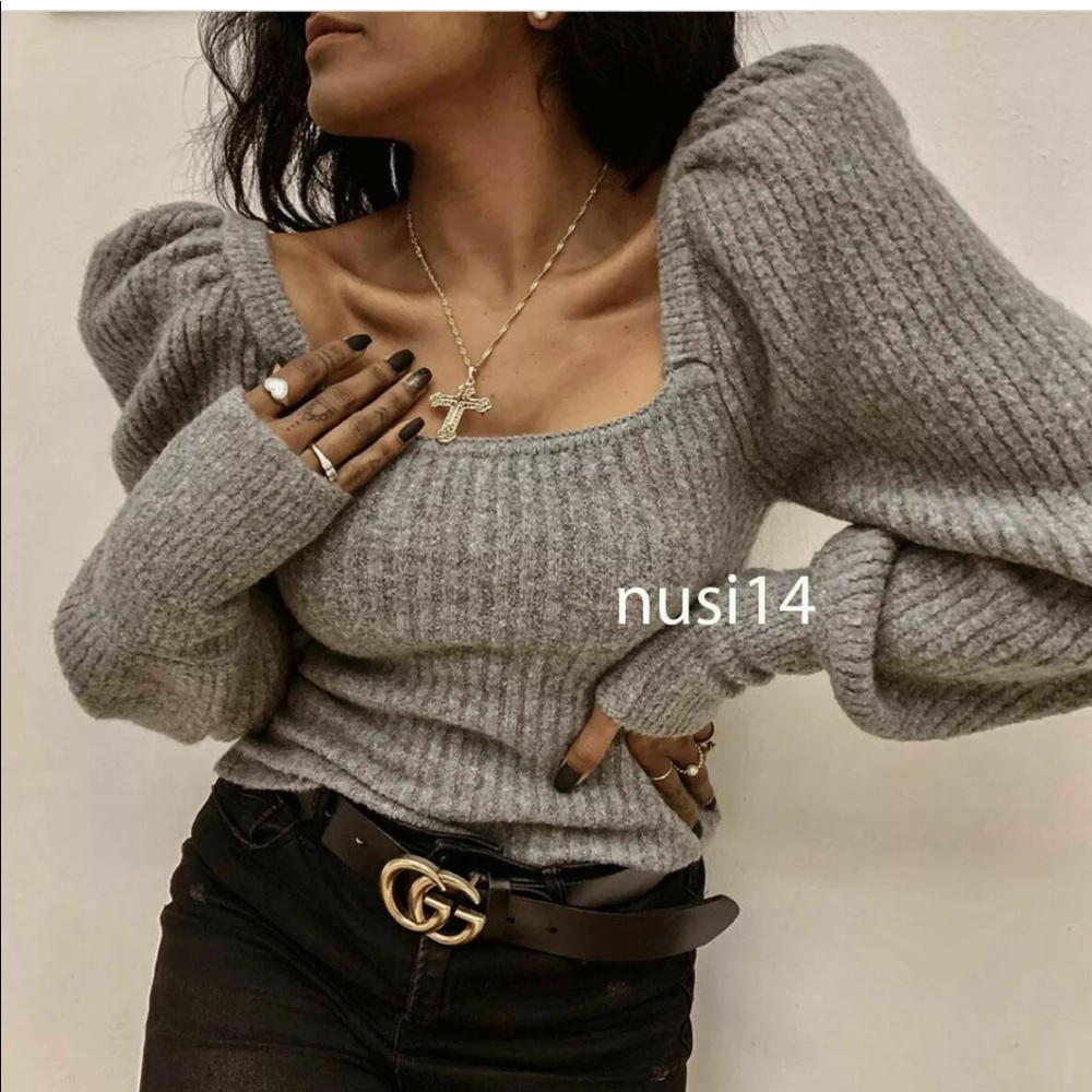 Zara wool blend knit sweater - Picture 4 of 5